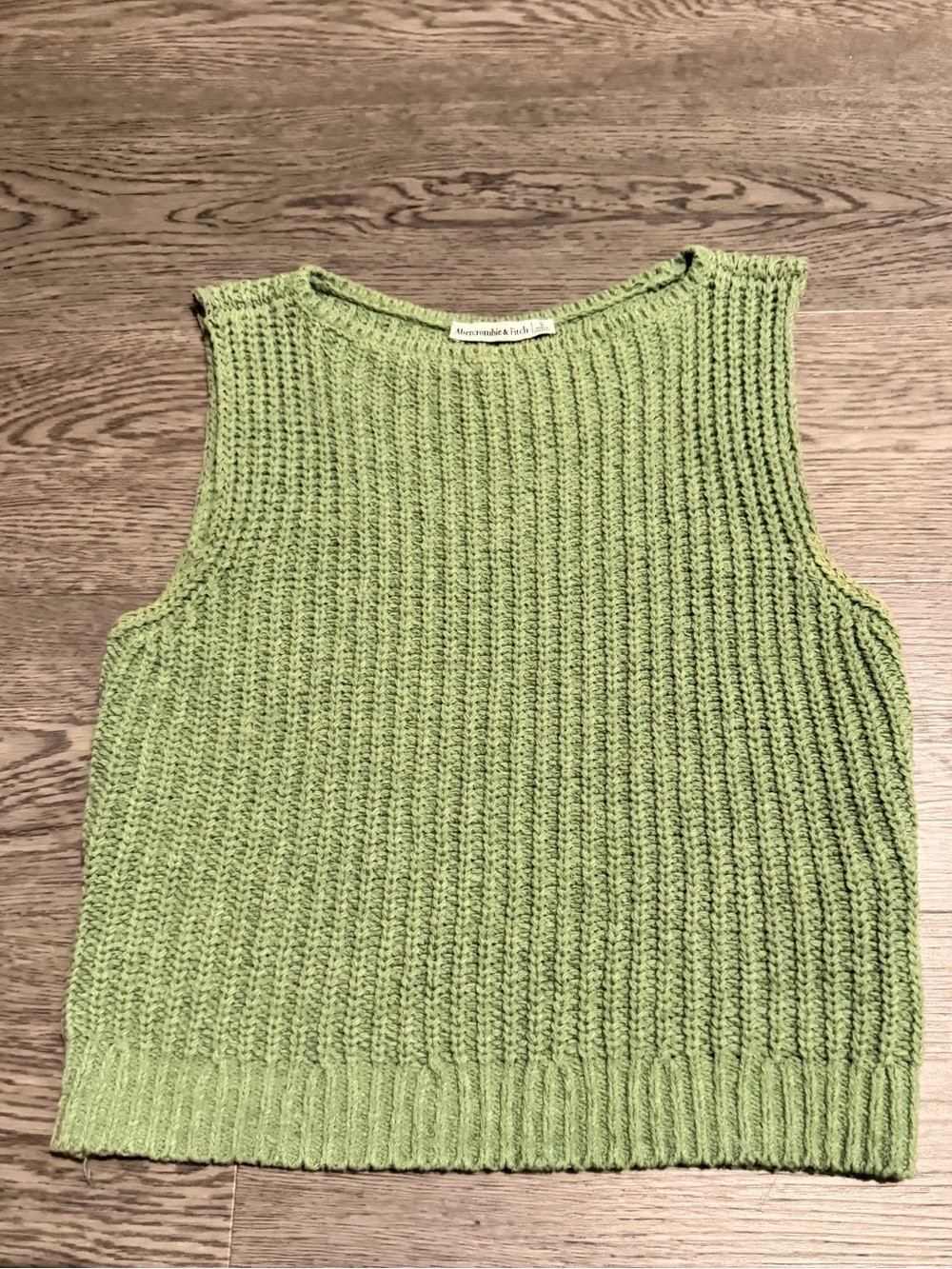 Abercrombie & Fitch Green Ribbed Knit Tank